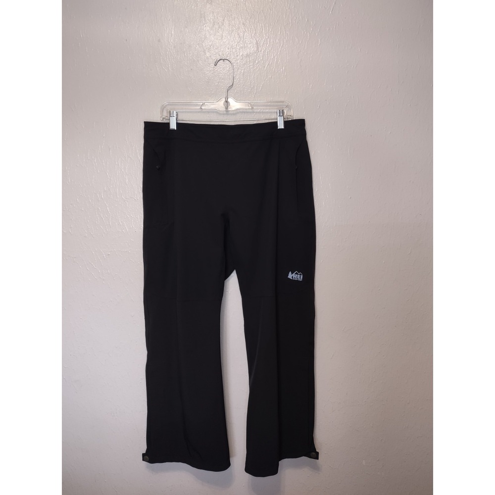 REI Co-op Peak 2.5L Waterproof Rain Pants Black Womens Large Petite